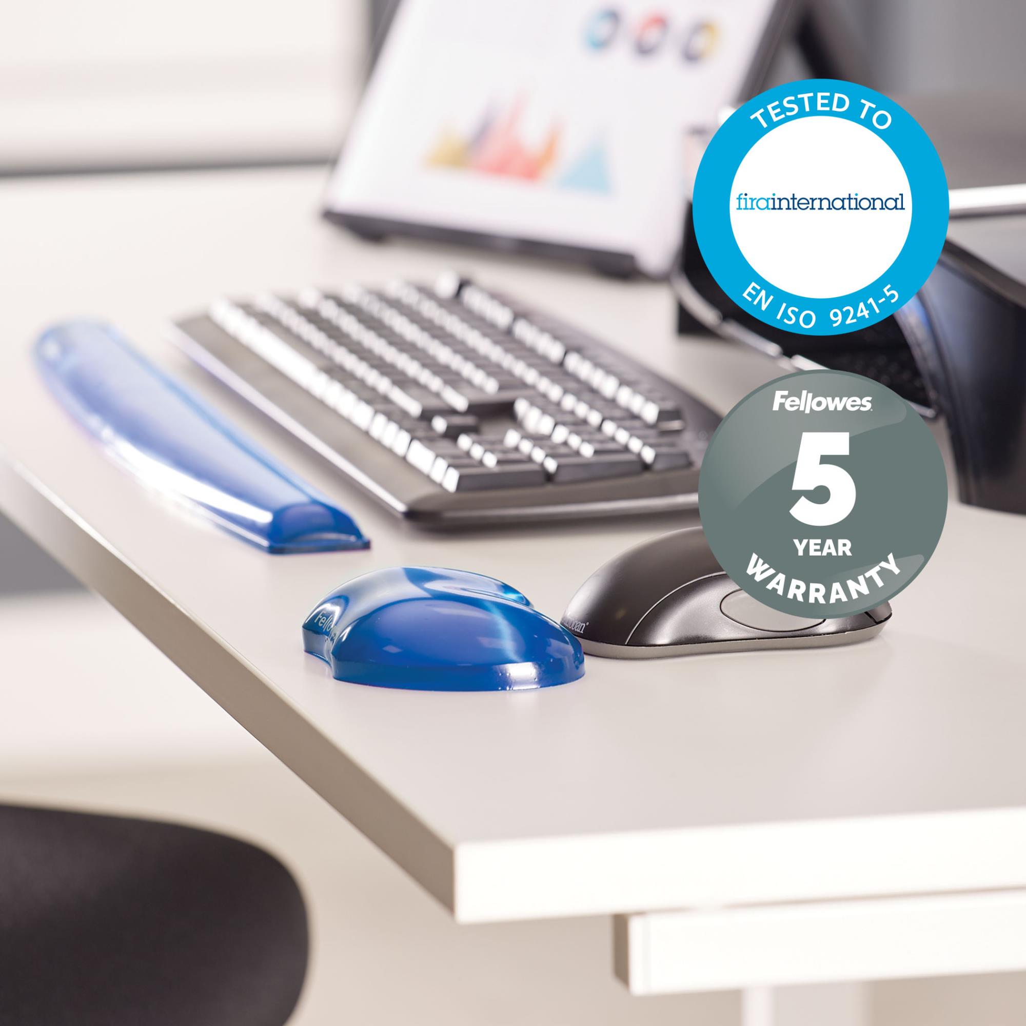 MOUSE PAD WRIST SUPPORT/BLUE 91177-72 FELLOWES - Image 5