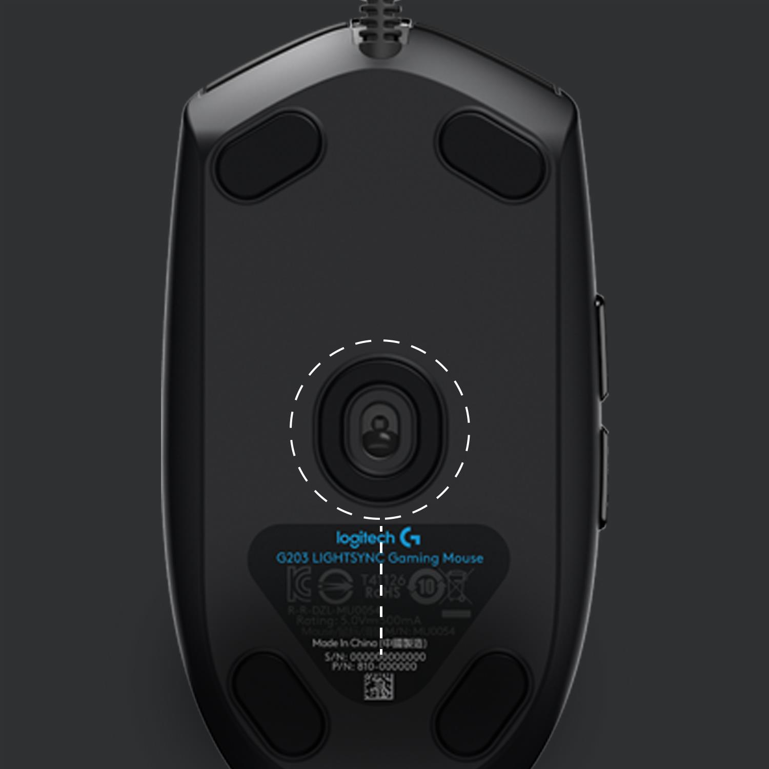 MOUSE USB OPTICAL G203/BLACK 910-005796 LOGITECH - Image 7