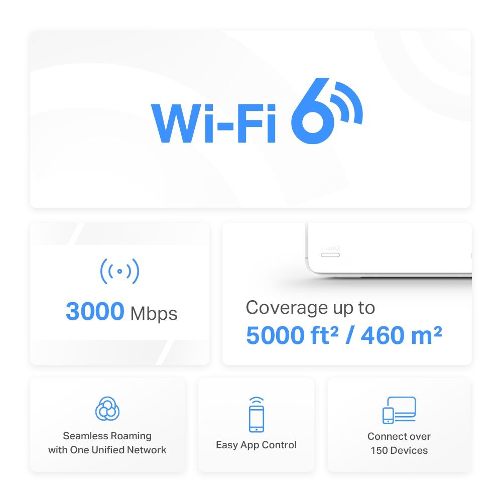 Wireless Router MERCUSYS Wireless Router 2-pack 3000 Mbps Mesh 3x10/100/1000M HALOH80X(2-PACK) - Image 10