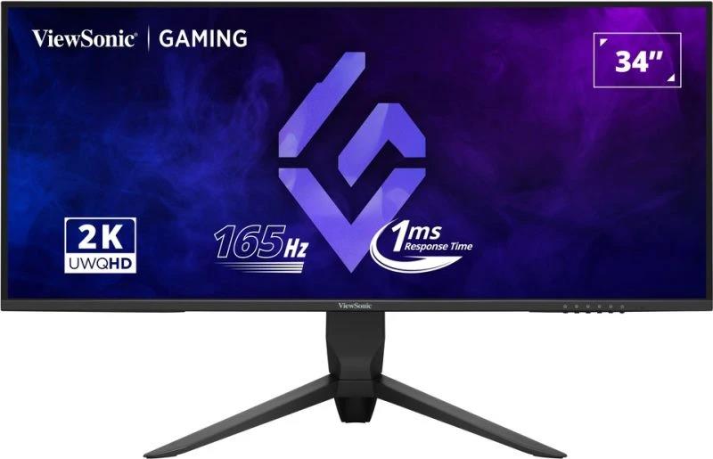 LCD Monitor VIEWSONIC 34" Gaming/21 : 9 Panel VA 3440x1440 21:9 165 Hz Matte 1 ms Swivel Height adjustable Tilt Colour Black VX3480-2K-PRO - Image 2