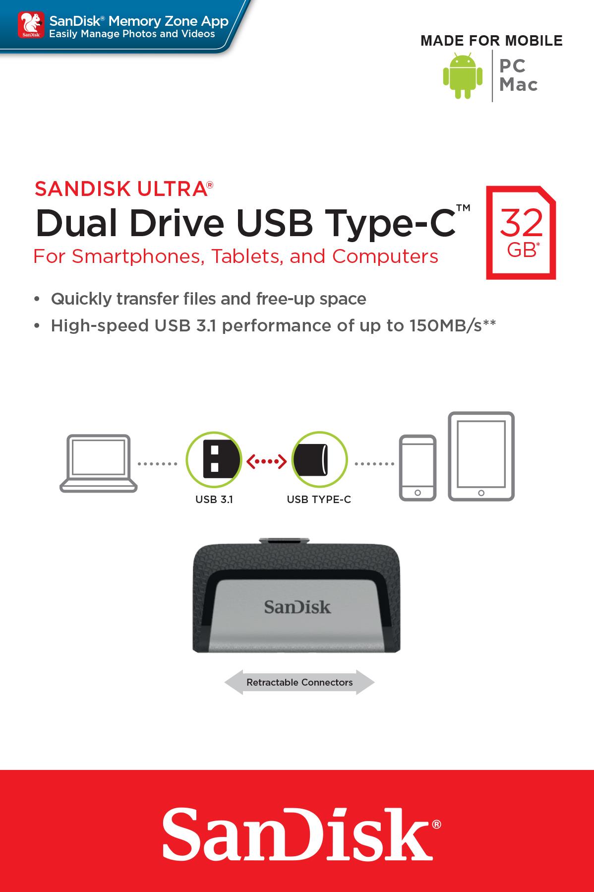 MEMORY DRIVE FLASH USB-C 32GB/SDDDC2-032G-G46 SANDISK - Image 35