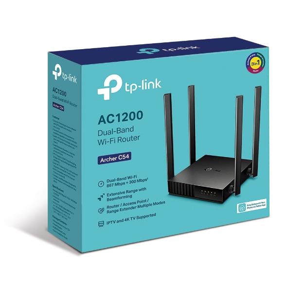 Wireless Router TP-LINK Wireless Router 1200 Mbps 1 WAN 4x10/100M Number of antennas 4 ARCHERC54 - Image 8