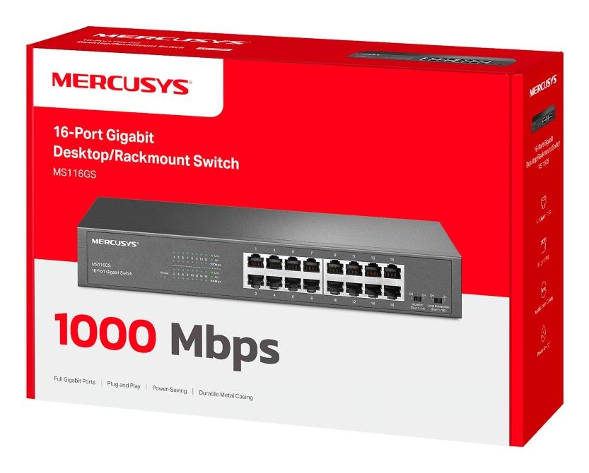 Switch MERCUSYS MS116GS 16x10Base-T / 100Base-TX / 1000Base-T MS116GS - Image 8