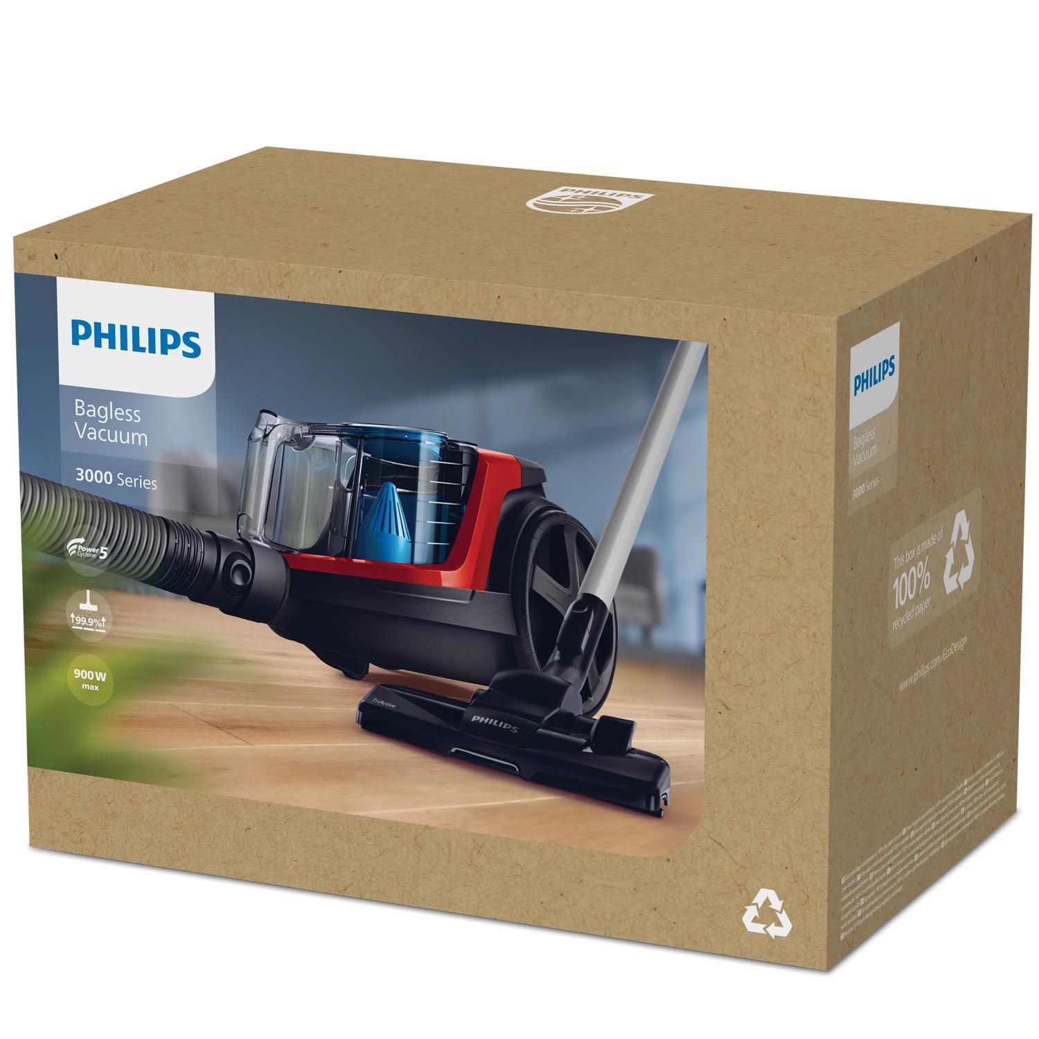 Vacuum Cleaner PHILIPS FC9330/09 Canister/Bagless 900 Watts Capacity 1.5 l Noise 76 dB Black / Red Weight 4.5 kg FC9330/09 - Image 6
