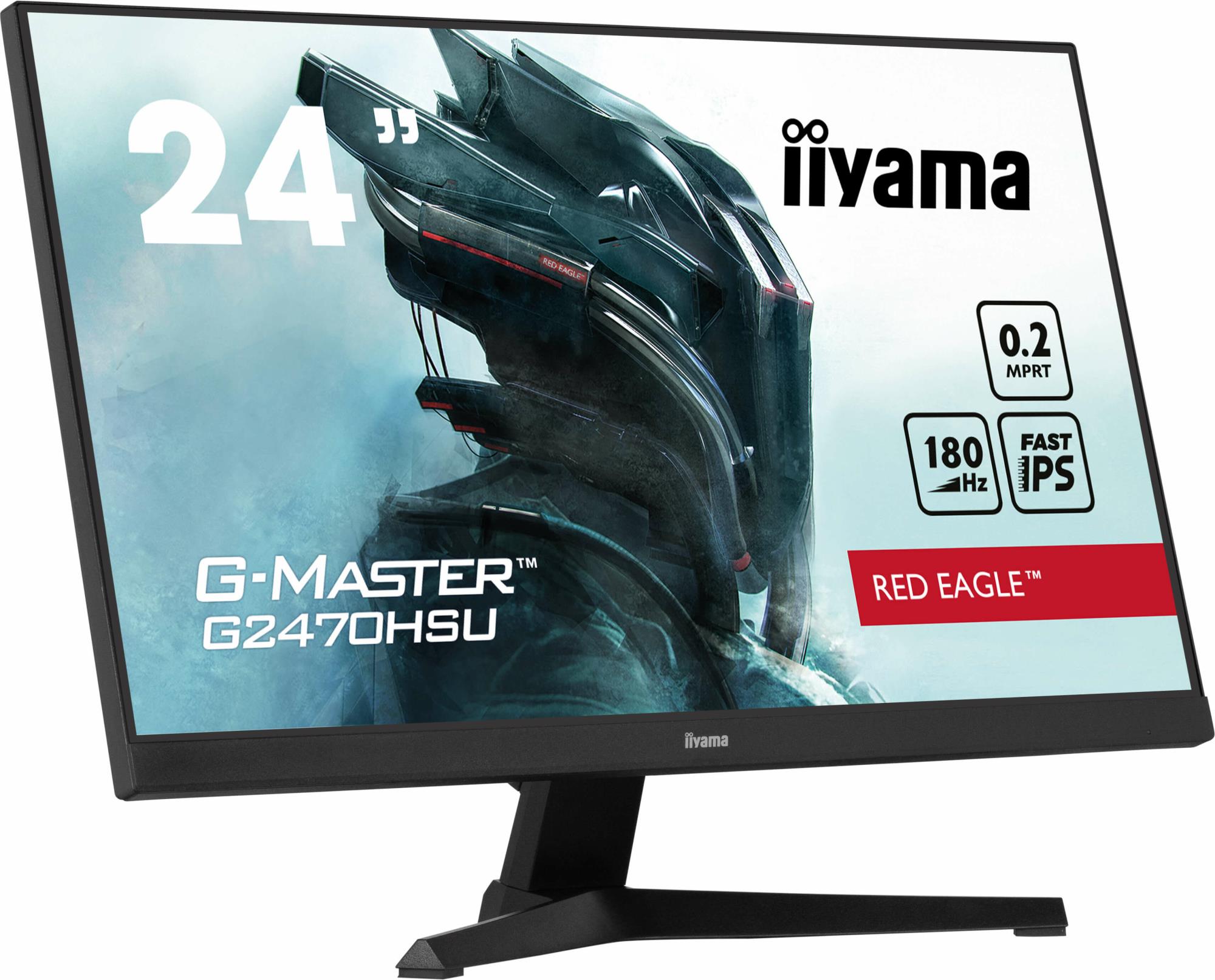 LCD Monitor IIYAMA G2470HSU-B6 24" Panel IPS 1920x1080 16:9 180Hz Matte 0.2 ms Speakers Colour Black G2470HSU-B6 - Image 6