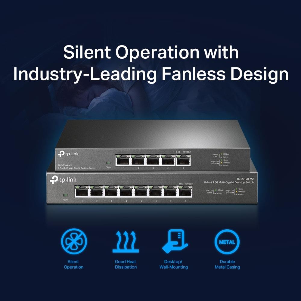 Switch TP-LINK TL-SG108-M2 Desktop/pedestal TL-SG108-M2 - Image 11