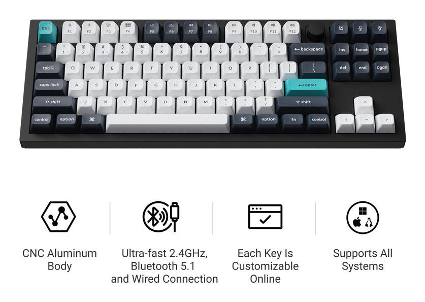 KEYBOARD WRL Q3 MAX RGB/CARBON BLACK Q3M-M4 KEYCHRON - Image 3
