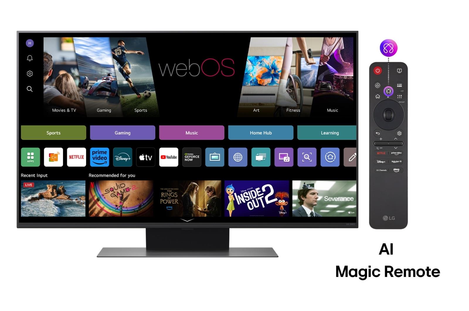 TV Set LG 50" 4K/Smart 3840x2160 Wireless LAN Bluetooth webOS Black 50QNED86A3C - Image 4