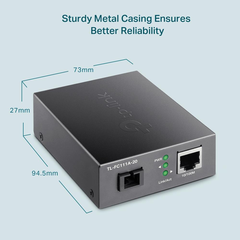 NET MEDIA CONVERTER 20KM/TL-FC111A-20 TP-LINK - Image 3
