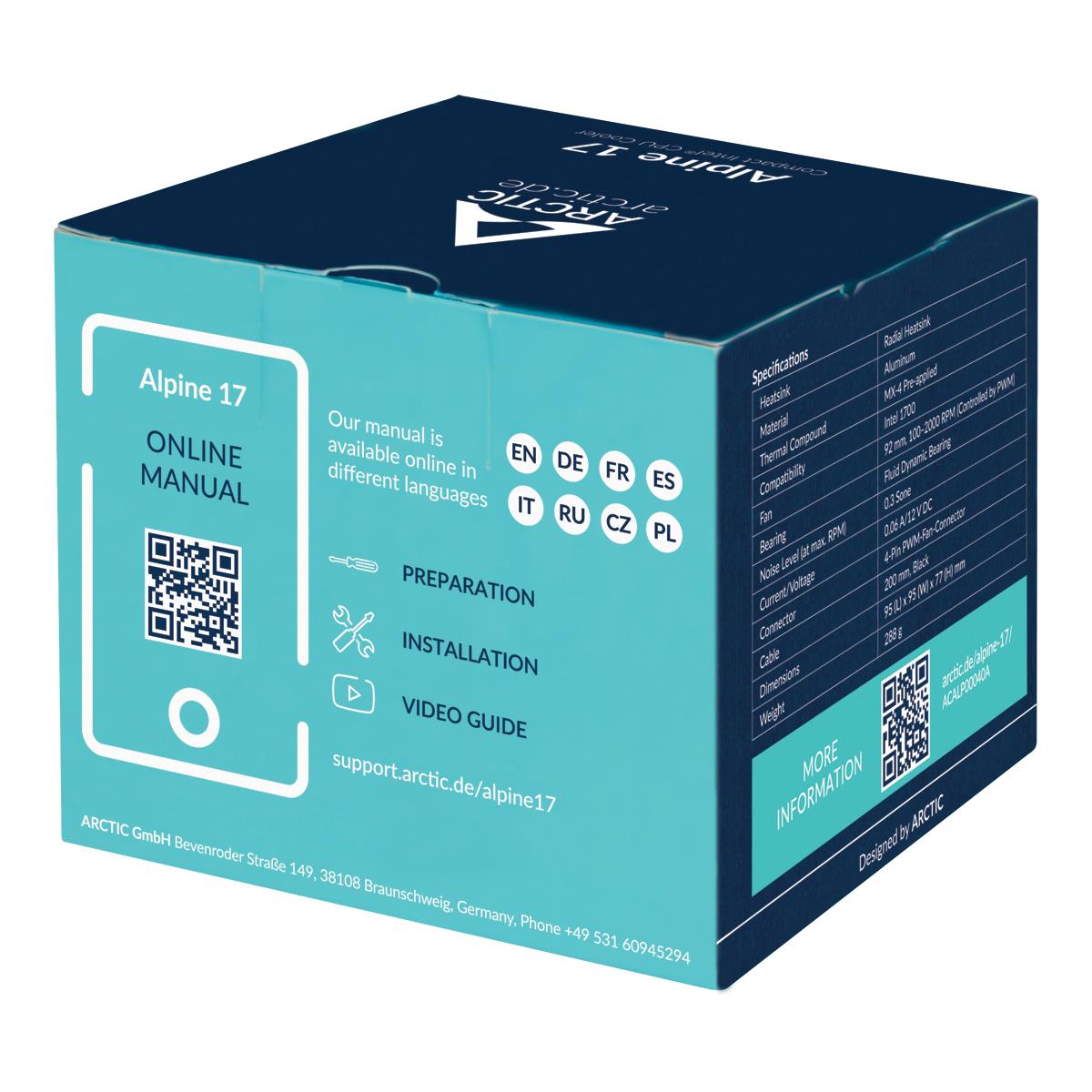 CPU COOLER S1700/ACALP00040A ARCTIC - Image 13