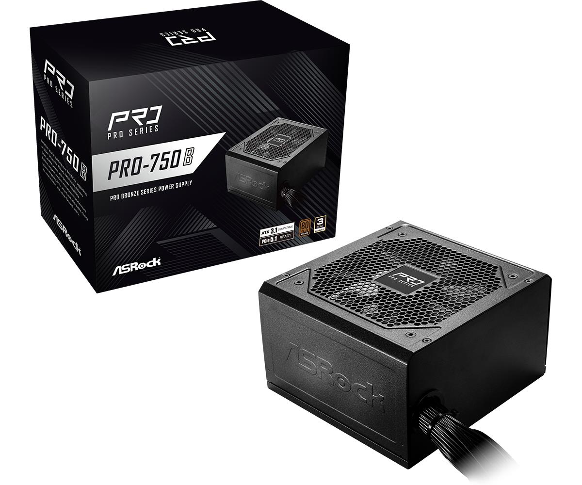 Power Supply ASROCK ATX PC 100 - 240 V 750 W PRO-750B - Image 2