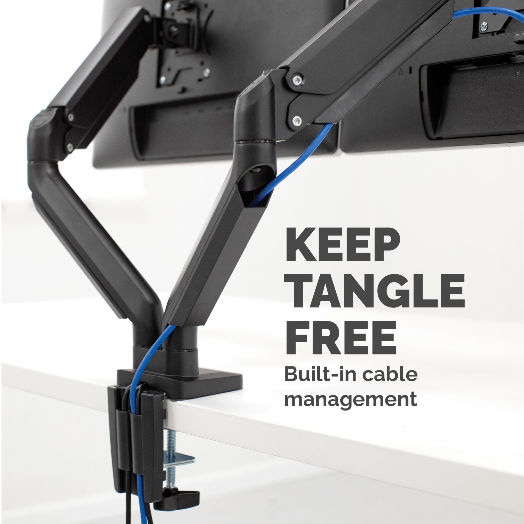 MONITOR ACC DESK MOUNT DUAL/PLATINIUM 8042501 FELLOWES - Image 6