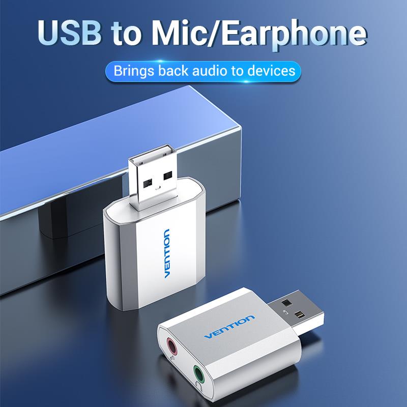 SOUND CARD USB 2-PORT/VAB-S13 VENTION - Image 3
