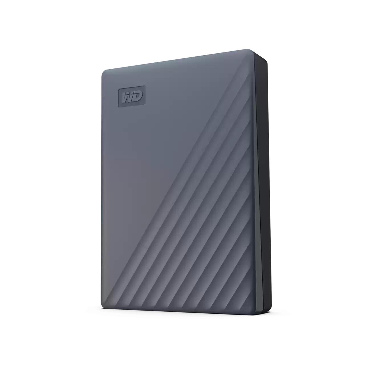 External HDD WESTERN DIGITAL My Passport WDBRMD0040BGY-WESN 4TB USB-C Colour Grey WDBRMD0040BGY-WESN - Image 2