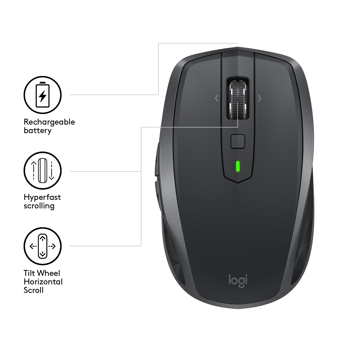 MOUSE USB LASER WRL MX/ANYWHERE2S 910-005153 LOGITECH - Image 6
