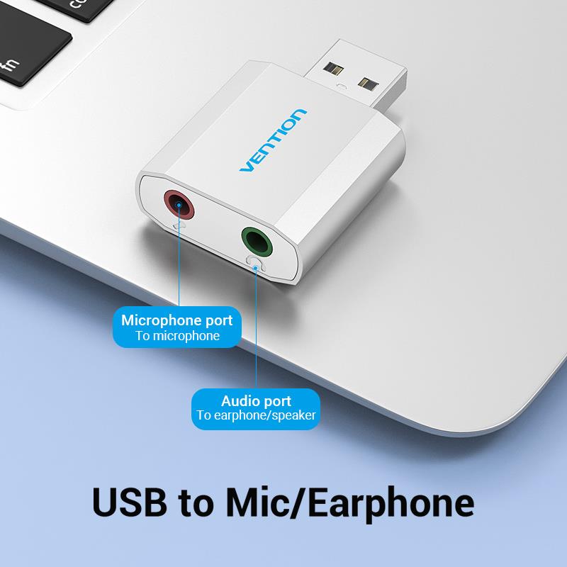SOUND CARD USB 2-PORT/VAB-S13 VENTION - Image 5