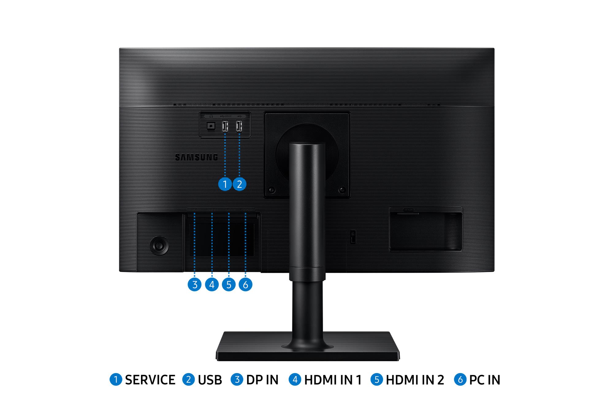 LCD Monitor SAMSUNG 24" Business Panel IPS 1920x1080 16:9 75Hz 5 ms Swivel Pivot Height adjustable Tilt Colour Black LF24T450FQRXXE - Image 23