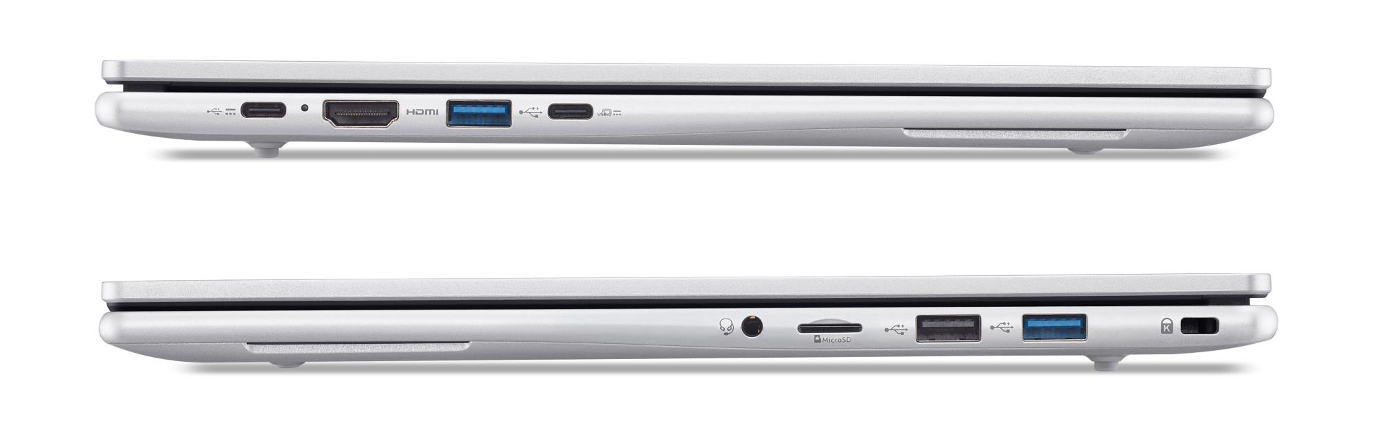 Notebook ACER Aspire AL15-45P-R508 CPU AMD RyzenT 7 5825U 2 GHz 15.6 " 1920 x 1080 pixels RAM 32 GB DDR4-SDRAM SSD 1000 GB Discrete graphics Not available On-board graphics Yes Numeric keypad Yes OS installed Windows 11 Home Colour Silver Weight 1.49 kg NX.DMVEL.001 - Image 6