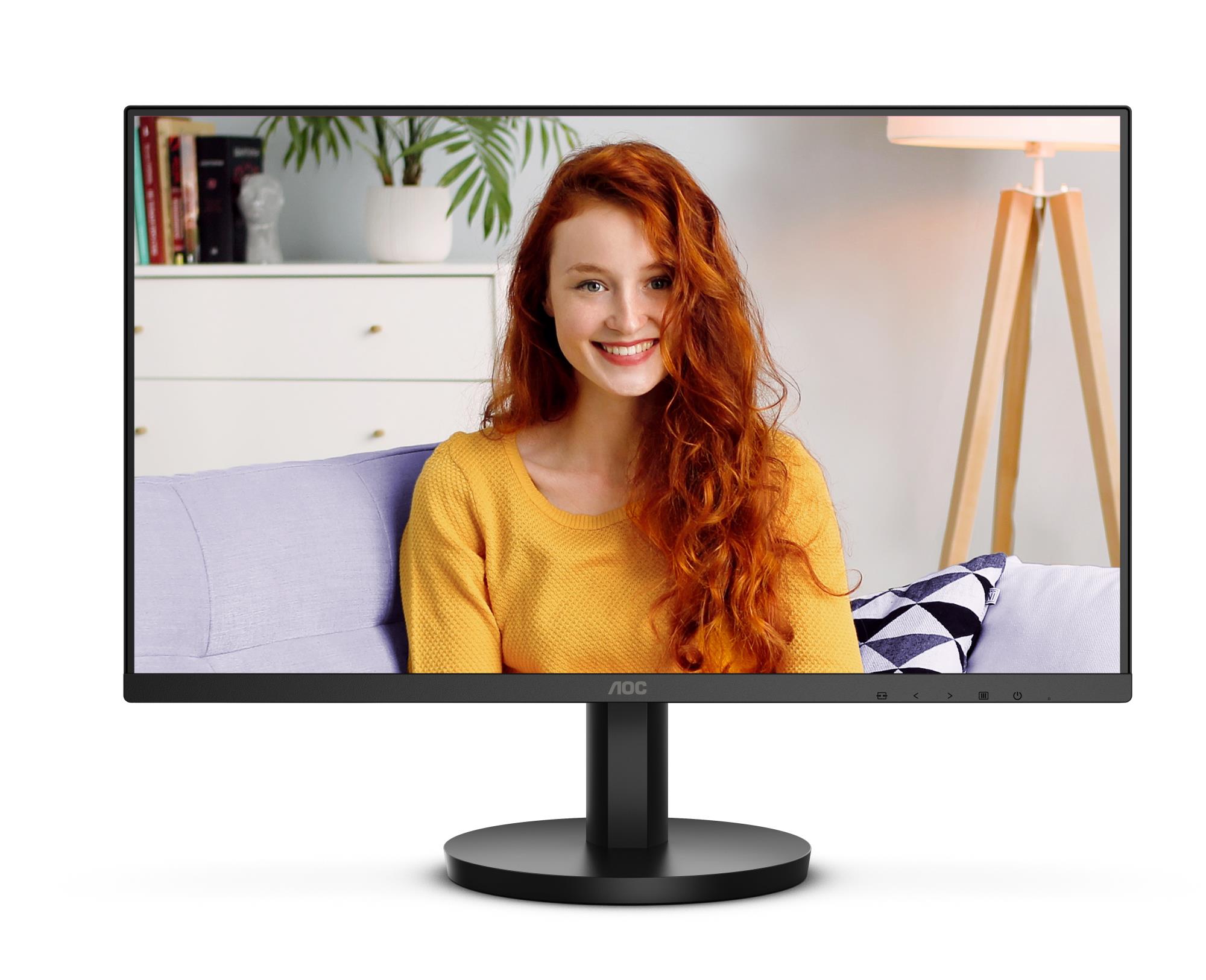 LCD Monitor AOC 24" Panel VA 1920x1080 16:9 100 Hz Matte 1 ms Speakers Tilt Colour Black 24B3HMA2 - Image 9