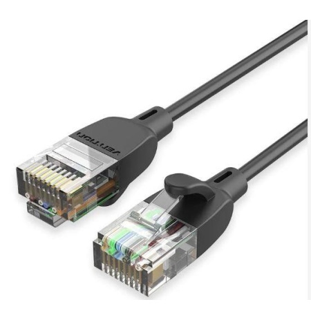 PATCH CABLE CAT.6A UTP/1M BLACK IBIBF VENTION