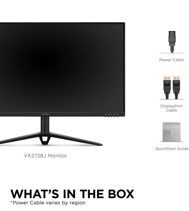 LCD Monitor VIEWSONIC VX2728J 27" Gaming Panel IPS 1920x1080 16:9 165Hz Matte 0.5 ms Speakers Swivel Pivot Height adjustable Tilt Colour Black VX2728J - Image 15