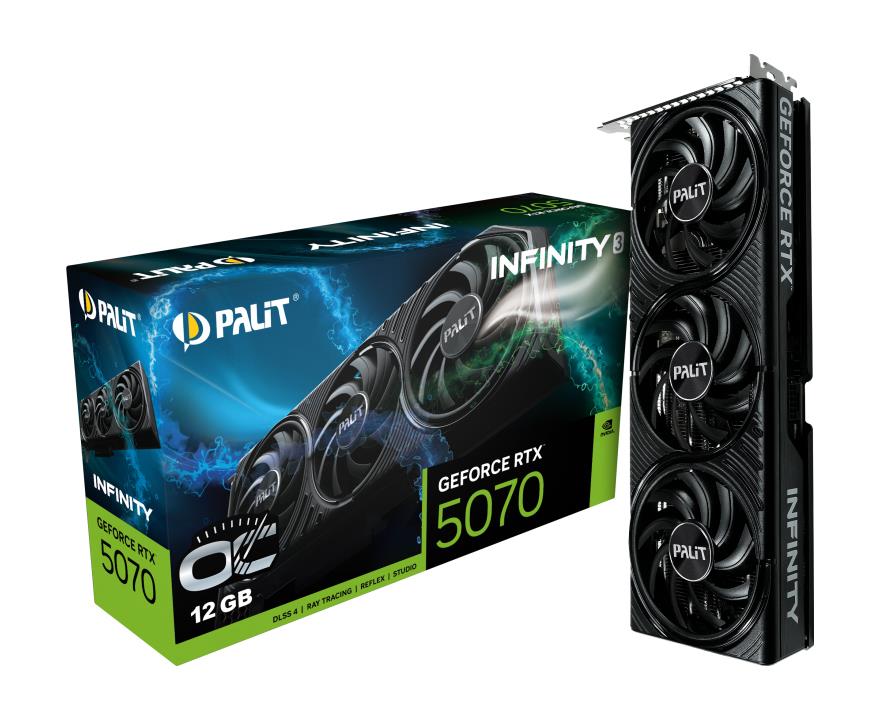 Graphics Card PALIT NVIDIA GeForce RTX 5070 12 GB GDDR7 192 bit PCIE 5.0 16x Triple slot Fansink NE75070S19K9-GB2050S - Image 9
