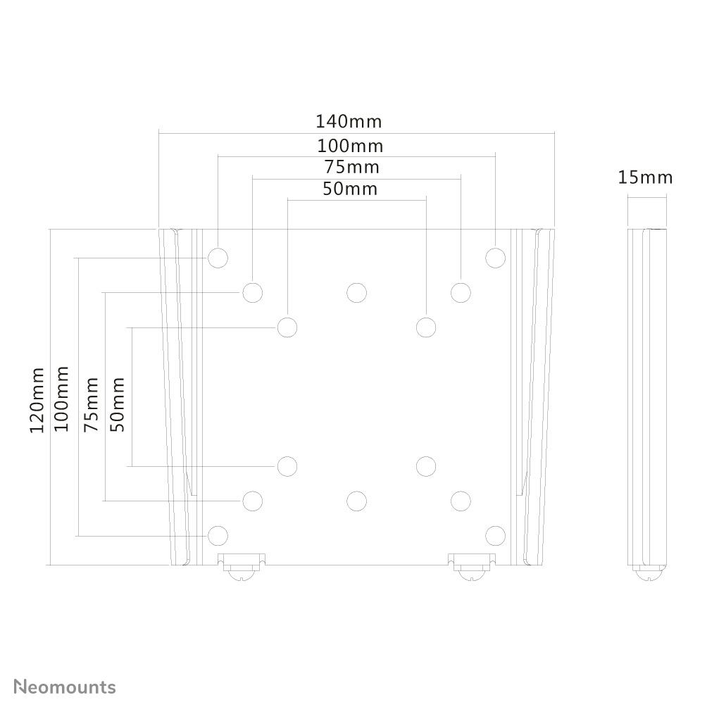 TV SET ACC WALL MOUNT SILVER/10-30" FPMA-W25 NEOMOUNTS - Image 18