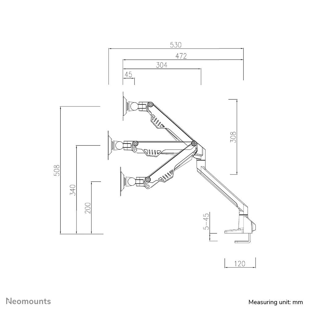 MONITOR ACC DESK MOUNT 10-32"/FPMA-D750DWHITE2 NEOMOUNTS - Image 8