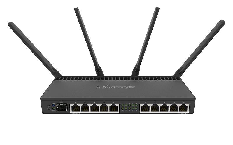 Wireless Router MIKROTIK RB4011iGS+5HacQ2HnD-IN Wi-Fi 5 (802.11ac) Data speed 1733 Mbit/s Ethernet LAN Yes RB4011IGS+5HACQ2HND-IN - Image 2