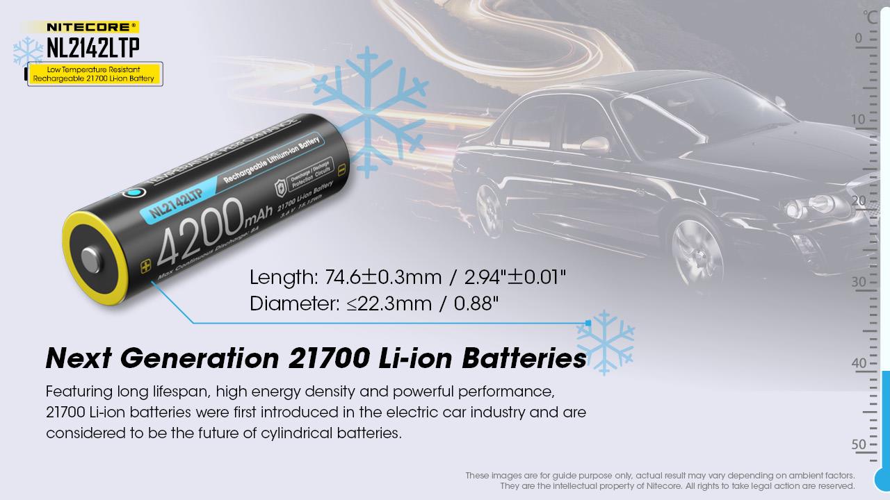 BATTERY RECH. 21700 4200MAH/NL2142LTP NITECORE - Image 8