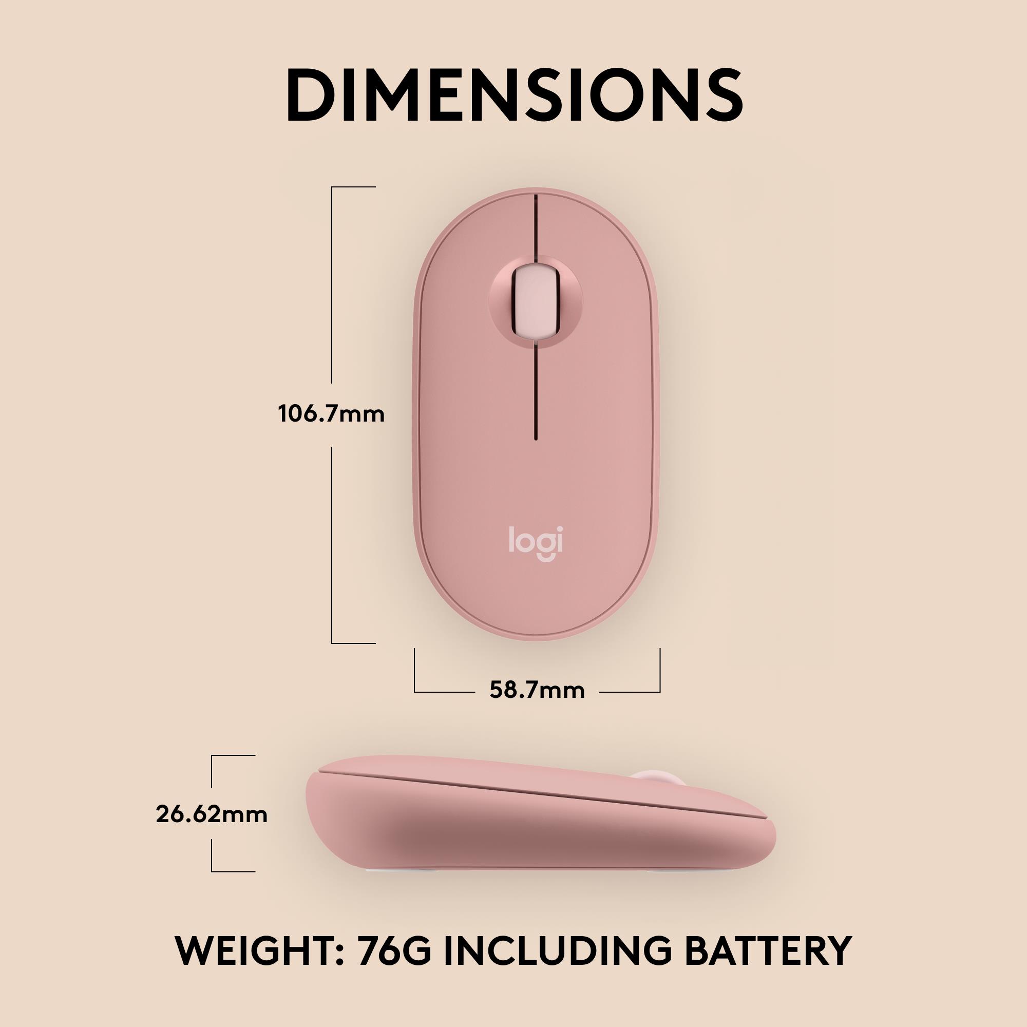 MOUSE USB OPTICAL WRL M350S/ROSE 910-007014 LOGITECH - Image 22