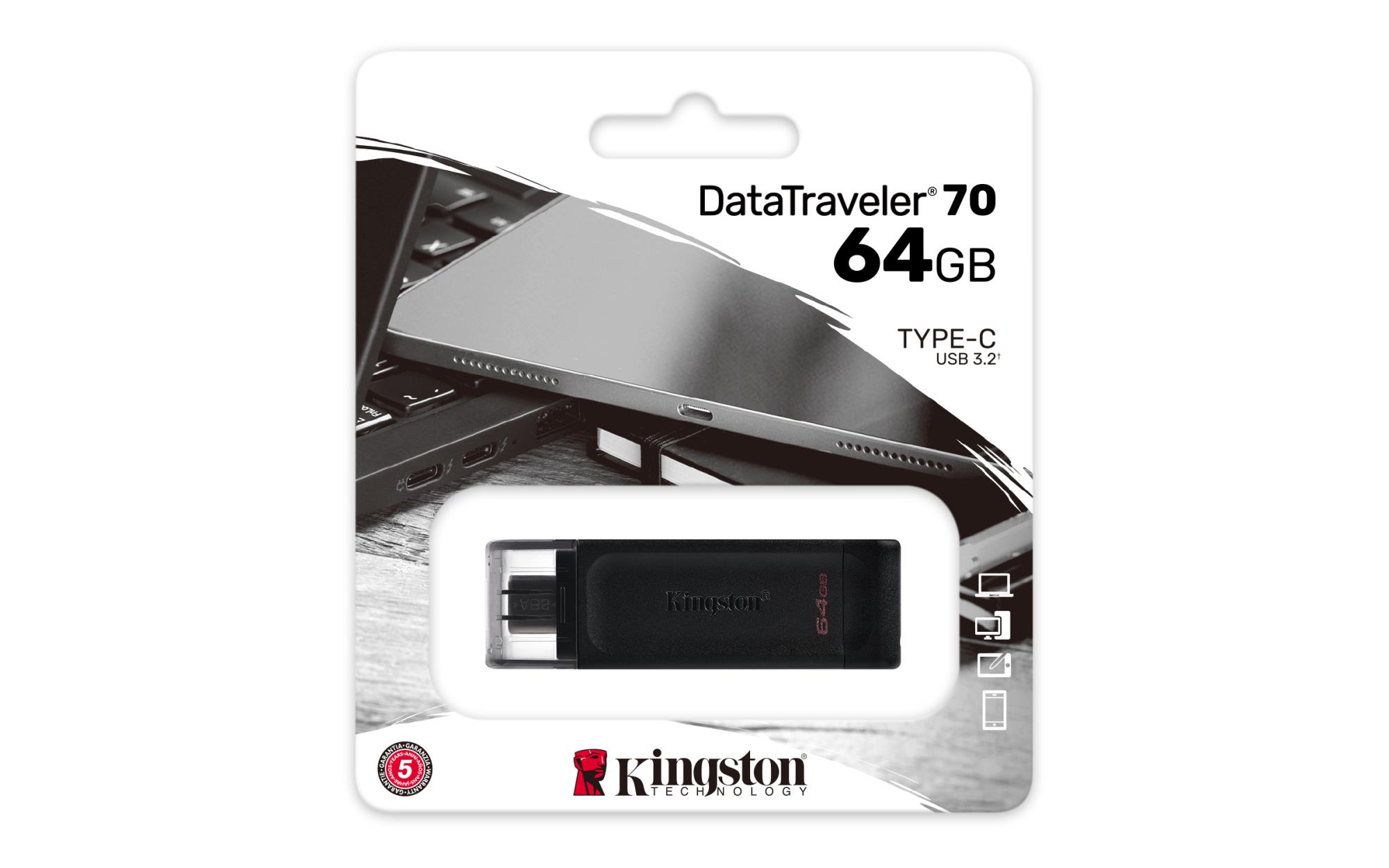 MEMORY DRIVE FLASH USB-C 64GB/DT70/64GB KINGSTON - Image 7