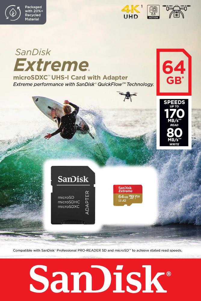 MEMORY MICRO SDXC 64GB UHS-I/W/A SDSQXAH-064G-GN6AA SANDISK - Image 4