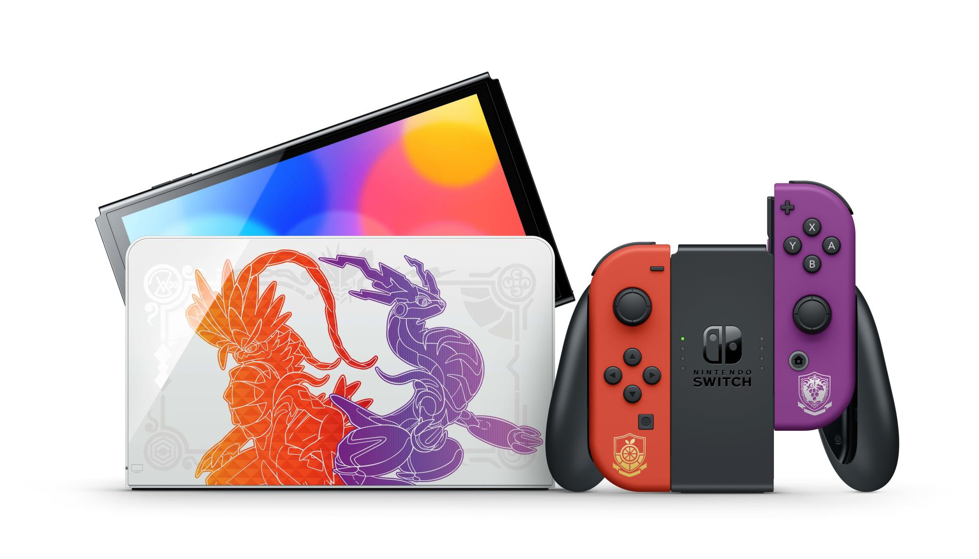 CONSOLE SWITCH OLED SCARLET/VIOLET 10009862 NINTENDO - Image 3