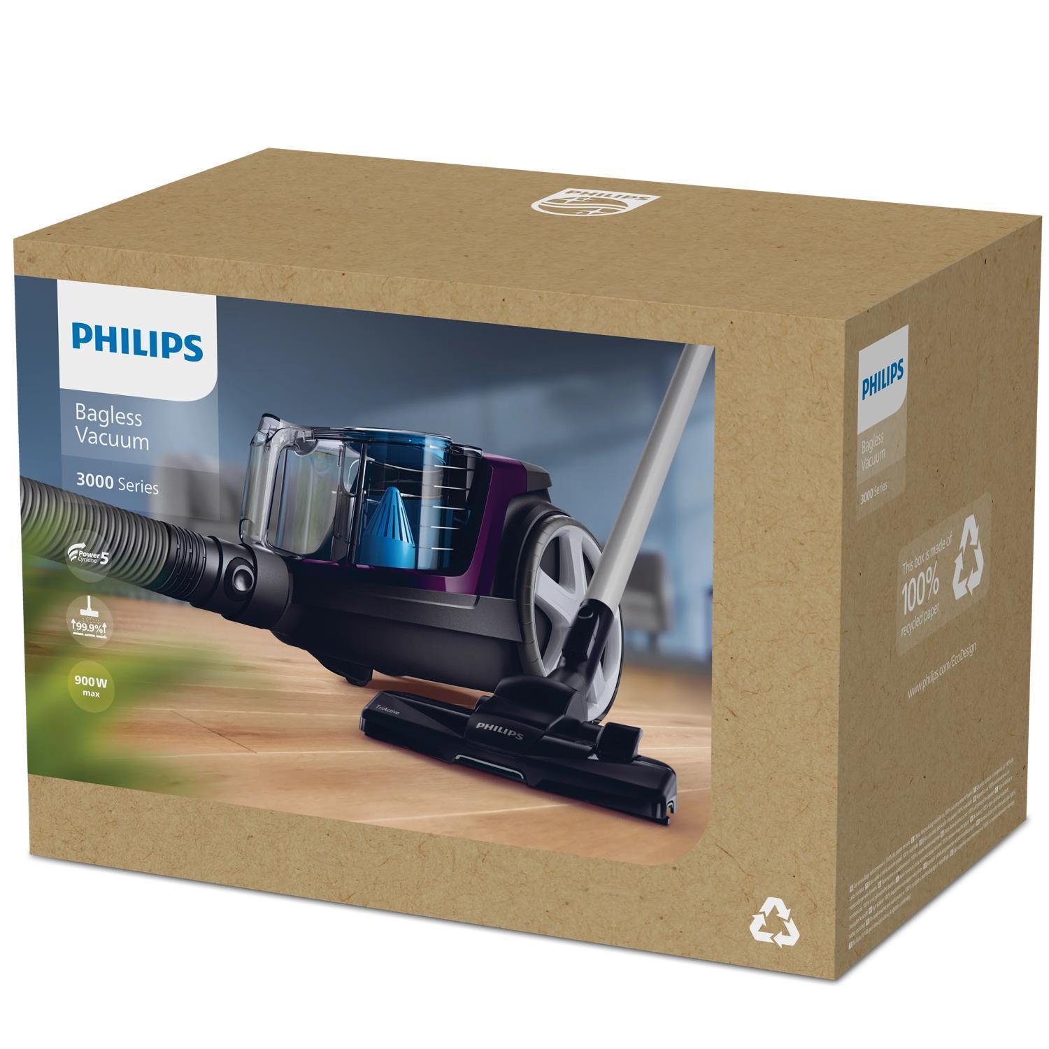 Vacuum Cleaner PHILIPS Canister/Bagless 750 Watts Capacity 1.5 l Noise 76 dB Purple Weight 4.5 kg FC9333/09 - Image 7