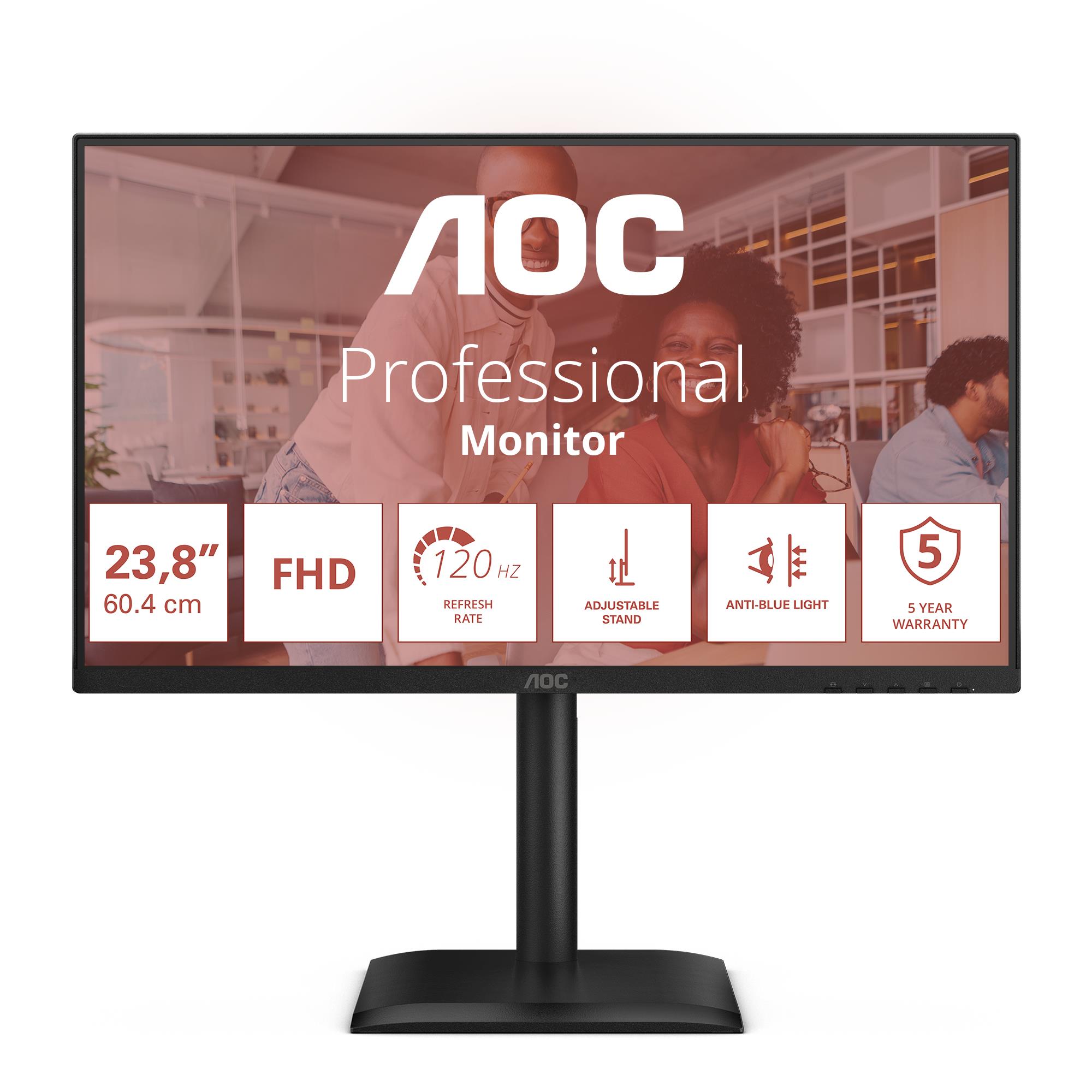 LCD Monitor AOC 60.5 cm (23.8") 1920 x 1080 pixels Full HD Native aspect ratio 16:9 LED Flat 24E4U - Image 28