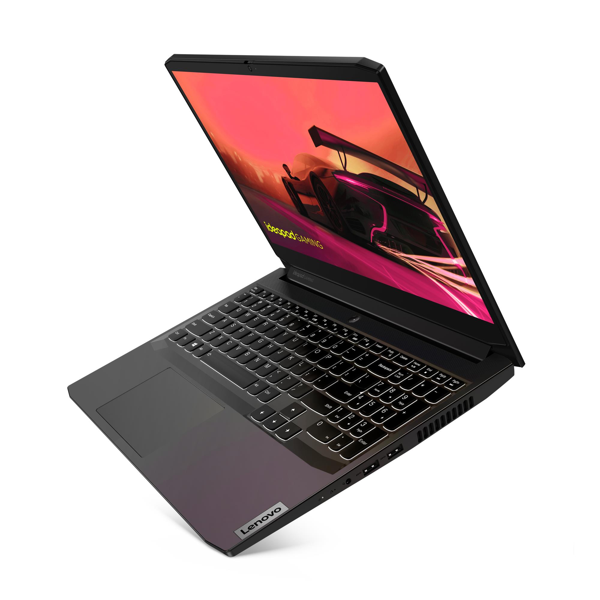 Notebook LENOVO IdeaPad Gaming 3 15ACH6 CPU Ryzen 5 5500H 3300 MHz 15.6" 1920x1080 RAM 8GB DDR4 3200 MHz SSD 512GB NVIDIA GeForce RTX 2050 4GB ENG Black 2.25 kg 82K2027BRM - Image 5
