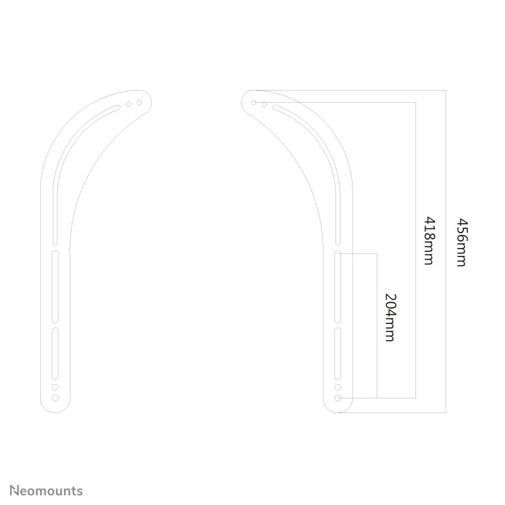 SPEAKER ACC SOUNDBAR MOUNT/NM-USP100BLACK NEOMOUNTS - Image 5