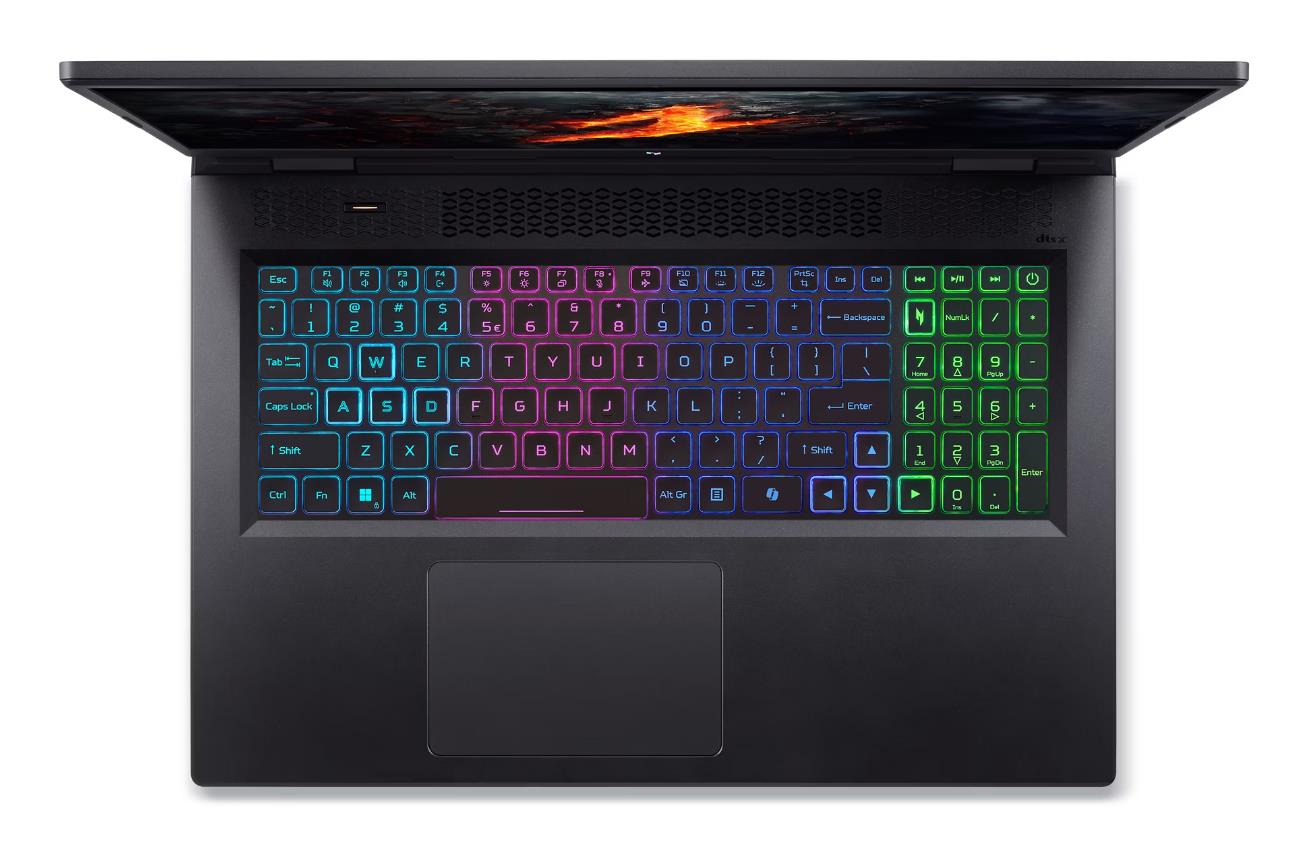 Notebook ACER Nitro AN17-42 CPU Ryzen 9 8945HS 4000 MHz 17.3" 2560x1440 RAM 32GB DDR5 SSD 1TB NVIDIA GeForce RTX 4060 8GB ENG Windows 11 Home Black 3.1 kg NH.QPAEL.003 - Image 4