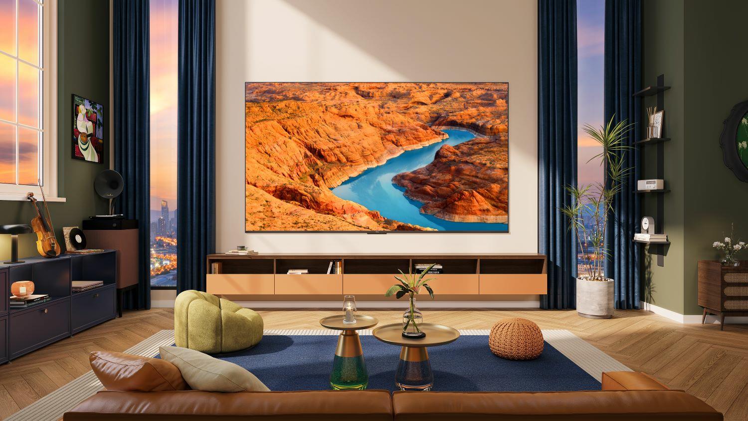 TV Set TCL 43" 4K/Smart QLED 3840x2160 Wireless LAN Bluetooth Google TV Black 43C655 - Image 8