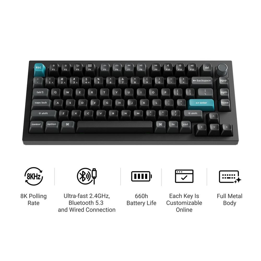 KEYBOARD WRL Q1 ULTRA/BLACK Q1U-M1 KEYCHRON - Image 3