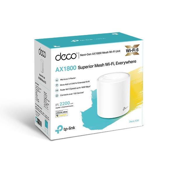 Wireless Router TP-LINK Wireless Router 1800 Mbps Mesh IEEE 802.11a IEEE 802.11n IEEE 802.11ac IEEE 802.11ax DECOX20(1-PACK) - Image 5