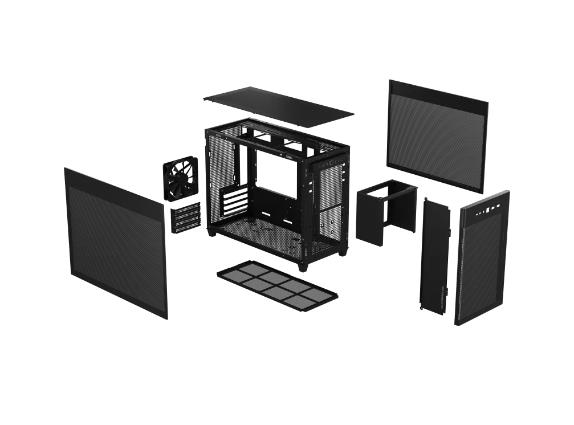 Case ASUS Prime AP201 MiniTower Not included MicroATX MiniITX Colour Black PRIMEAP201 - Image 6
