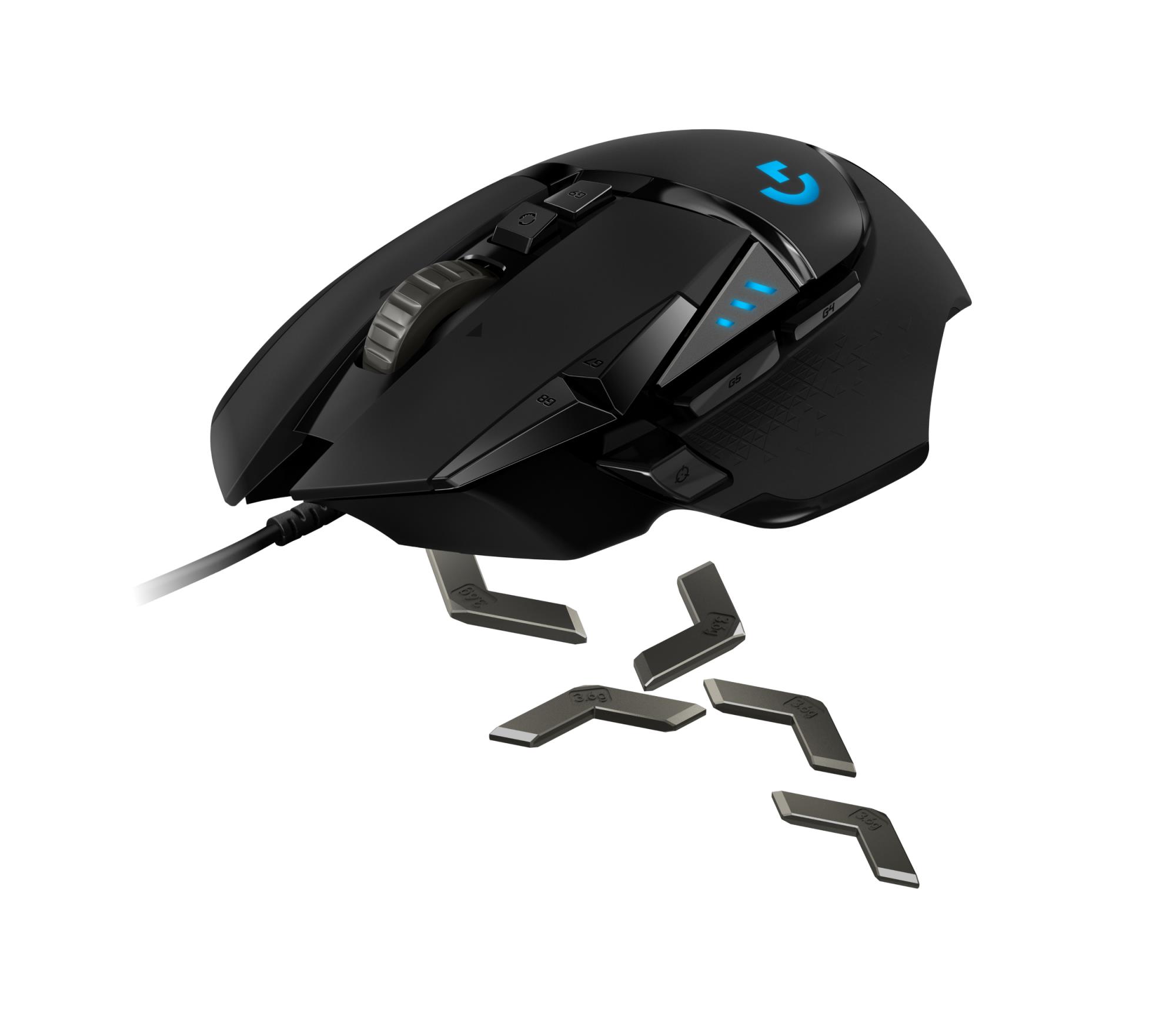 MOUSE USB OPTICAL G502 HERO/BLACK 910-005471 LOGITECH - Image 17