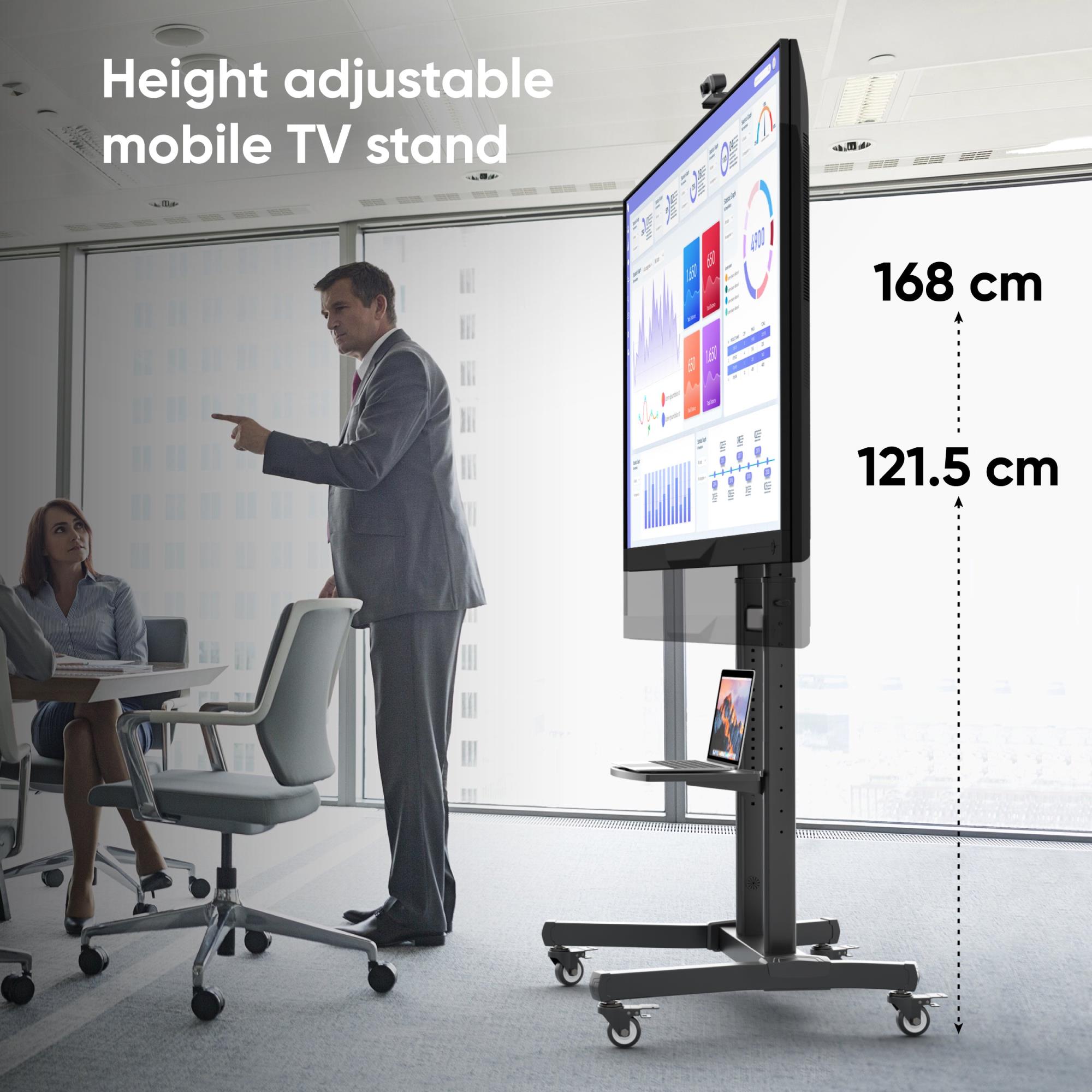 TV SET ACC MOBILE STAND/50-90"/BLACK TS1891-B ONKRON - Image 2