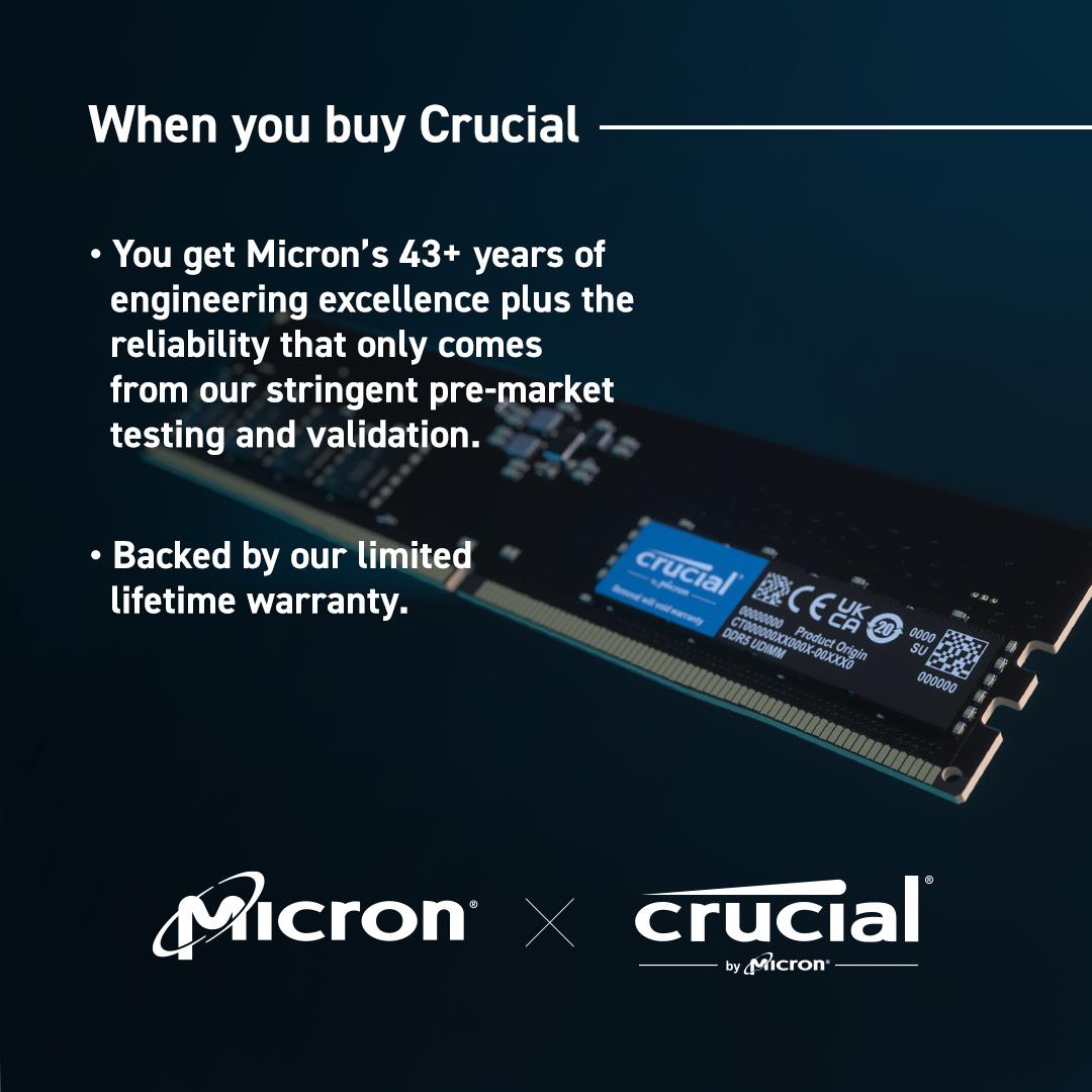 MEMORY DIMM 8GB DDR5-5600/CT8G56C46U5 CRUCIAL - Image 6
