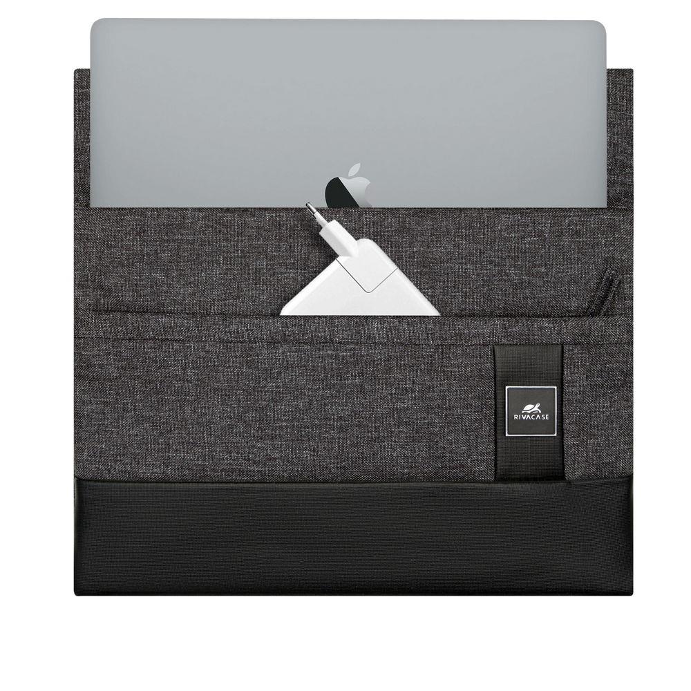 NB SLEEVE MACBOOK PRO/AIR 13/8802 BLACK MELANGE RIVACASE - Image 11