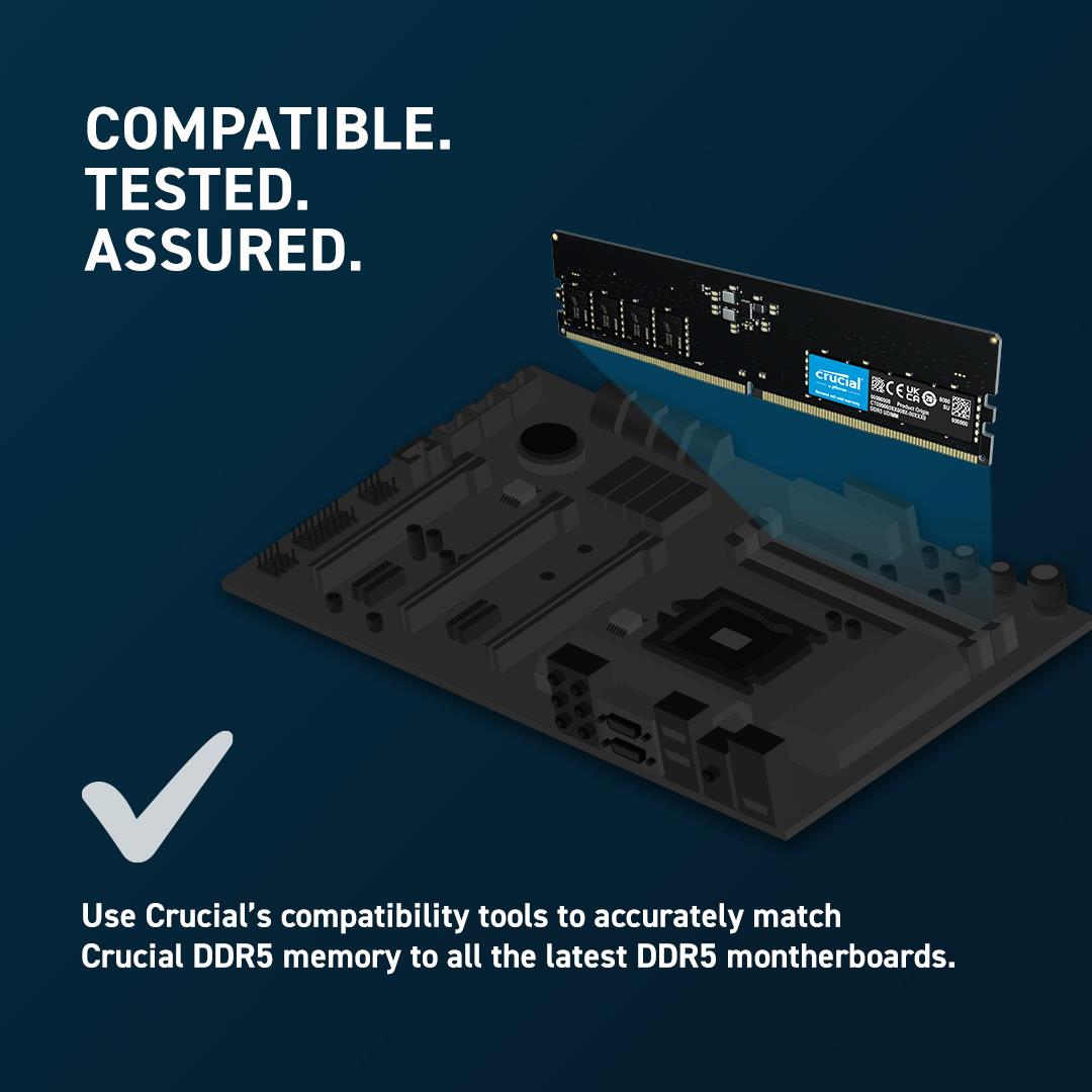 MEMORY DIMM 16GB DDR5-4800/KIT2 CT2K8G48C40U5 CRUCIAL - Image 5