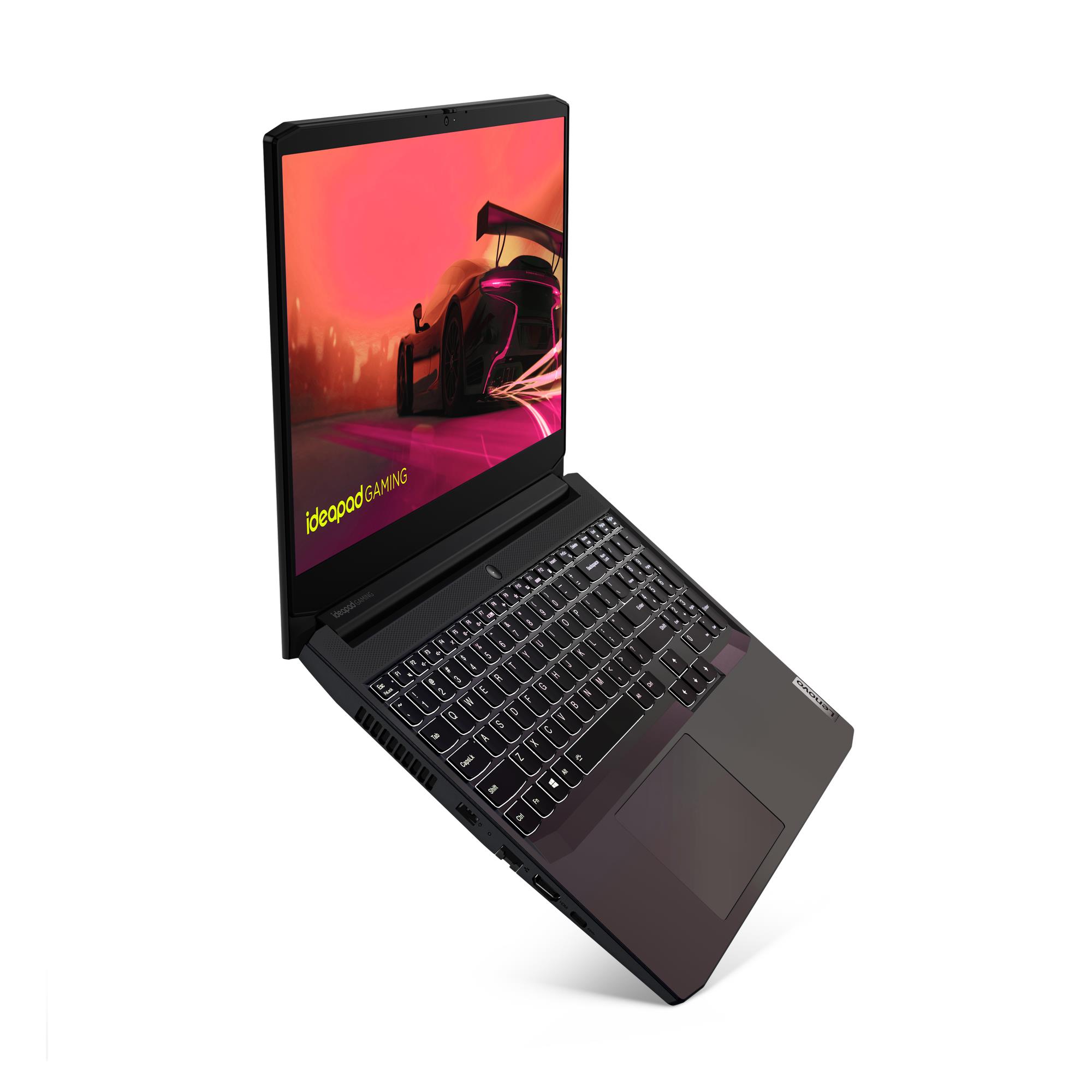 Notebook LENOVO IdeaPad Gaming 3 15ACH6 CPU Ryzen 5 5500H 3300 MHz 15.6" 1920x1080 RAM 8GB DDR4 3200 MHz SSD 512GB NVIDIA GeForce RTX 2050 4GB ENG Black 2.25 kg 82K2027BRM - Image 6