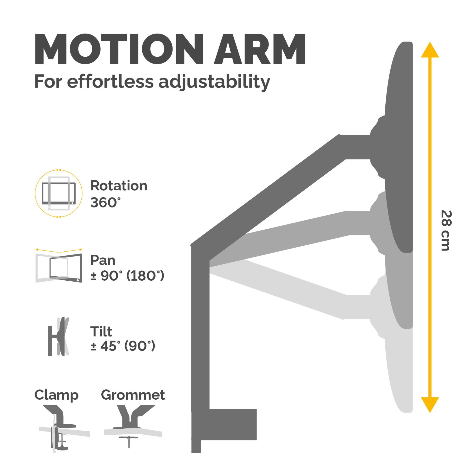 MONITOR ACC DESK MOUNT DUAL/PLATINIUM 8042501 FELLOWES - Image 4